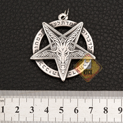 Кулон готический Пентаграмма с козлом