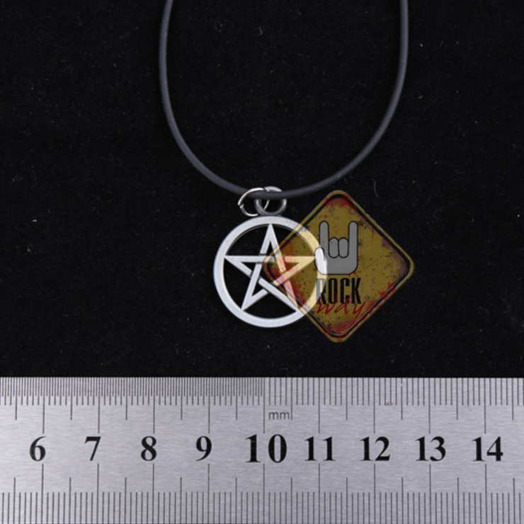 Кулон Пентаграмма классическая темная Кулон Пентаграмма классическая темная