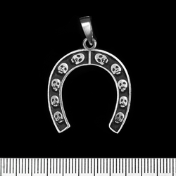 Кулон Підкова з черепами (pth-027)