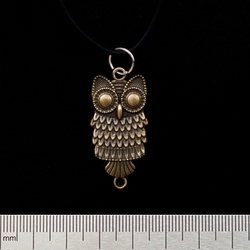 Кулон Сова (велика, колір бронза)