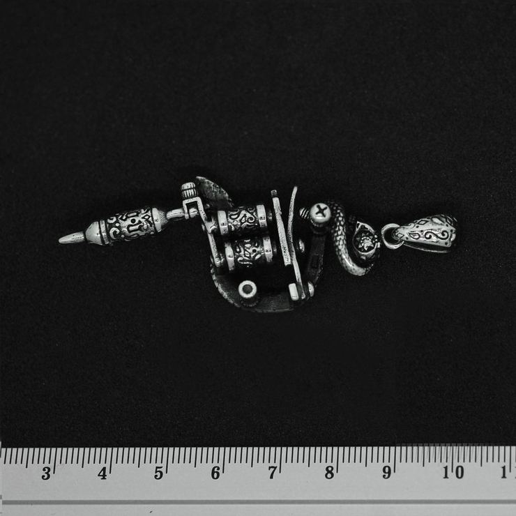 Кулон Тату машинка зі змією (SS-044)