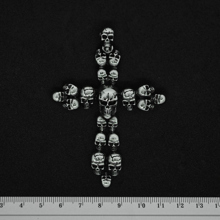 Кулон Хрест з черепів (SS-046)
