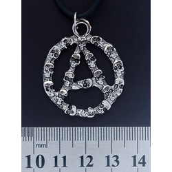 Кулон Анархія з черепами Кулон Анархія з черепами