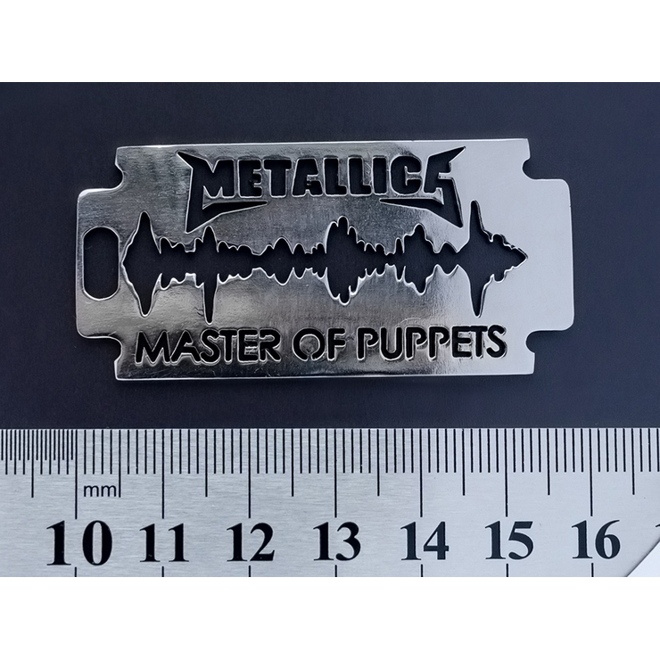 Кулон сталевий Metallica "Master Of Puppets" (лезо)