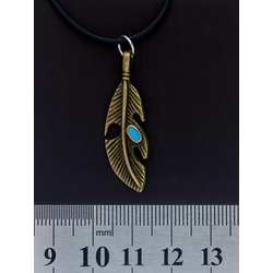 Кулон Перо (цвет бронза)