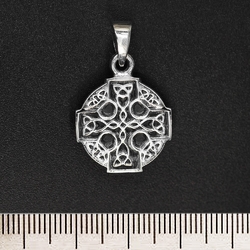 Кулон Кельтский крест маленький (круглый) (серебро, 925 проба)
