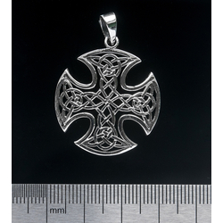 Кулон Кельтский крест плетённый узор (серебро, 925 проба)