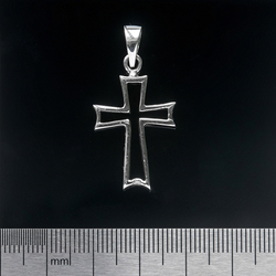 Кулон Крест (серебро, 925 проба)