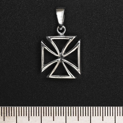 Кулон Тамплиерский крест маленький (серебро, 925 проба)