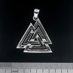 (sp-008) Кулон Валкнут (срібло, 925 проба)