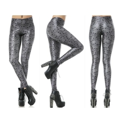 Легінси Черепа сірі (матеріал: поліестер/спандекс)