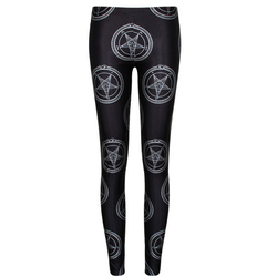 Леггинсы "Пентаграмма Уроборос" (материал: полиэстер/спандекс)