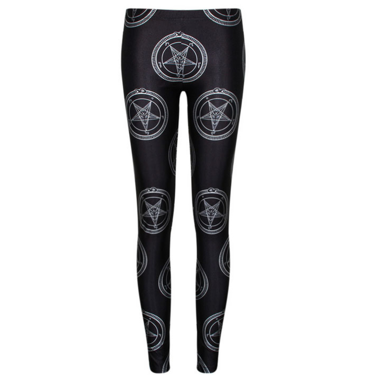 Леггинсы "Пентаграмма Уроборос" (материал: полиэстер/спандекс) Леггинсы "Пентаграмма Уроборос" (материал: полиэстер/спандекс)
