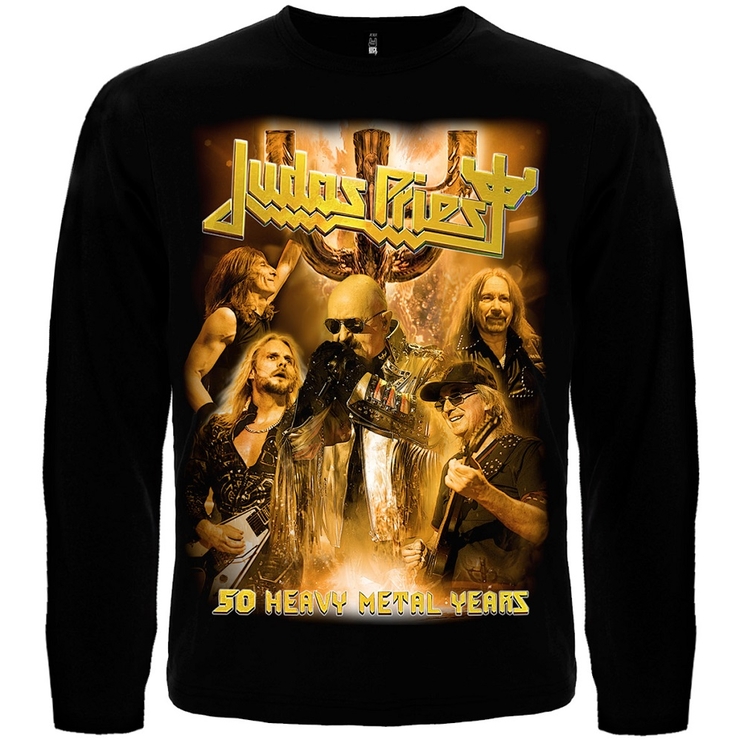 Футболка з довгим рукавом Judas Priest "50 Heavy Metal Years" Футболка з довгим рукавом Judas Priest "50 Heavy Metal Years"