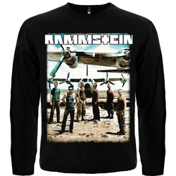Футболка с длинным рукавом Rammstein (фото группы возле самолета)
