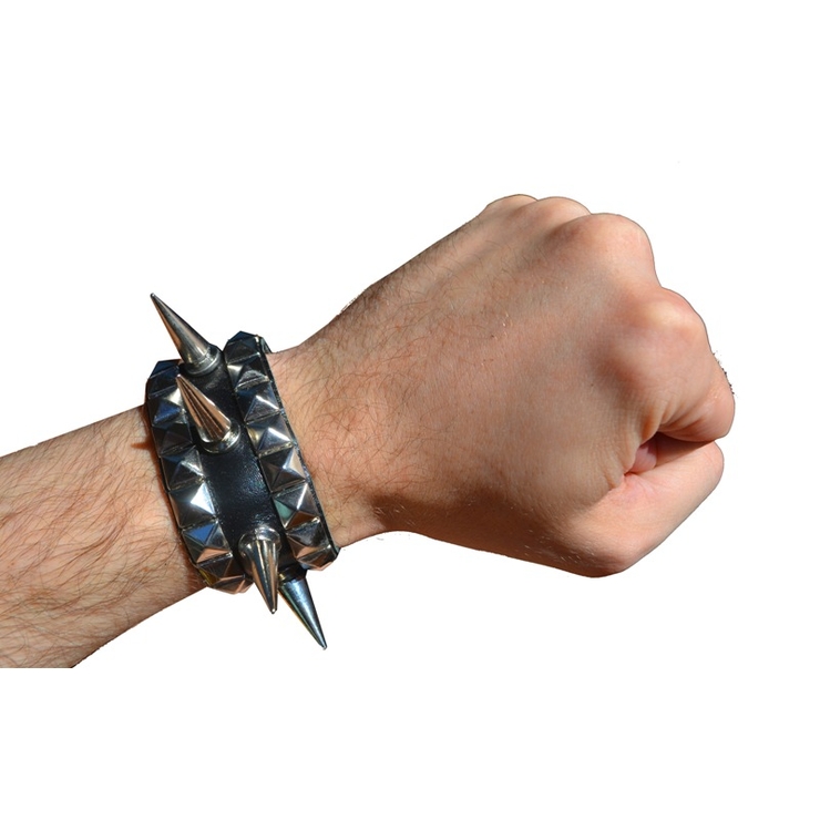 Напульсник шип 1 ряд з пірамідою 2 ряди №149