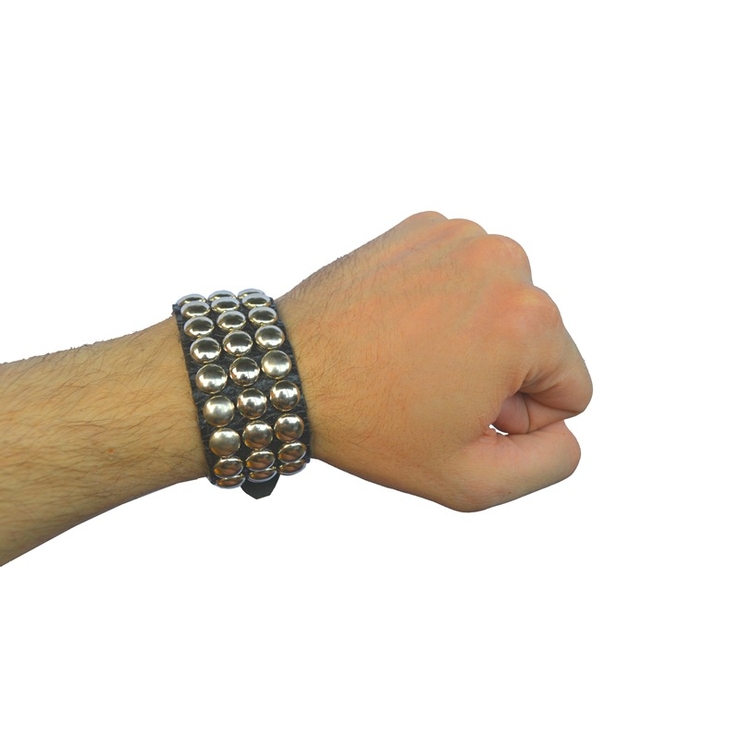 Напульсник з круглою клепкою 3 ряди №14