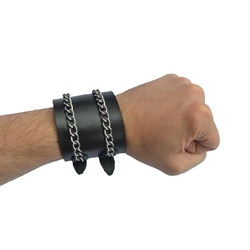 Напульсник на 2 ремінця з ланцюжками №63