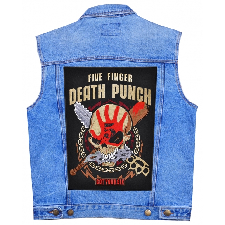 Нашивка наспинна Five Finger Death Punch "Got Your Six" Нашивка наспинна Five Finger Death Punch "Got Your Six"