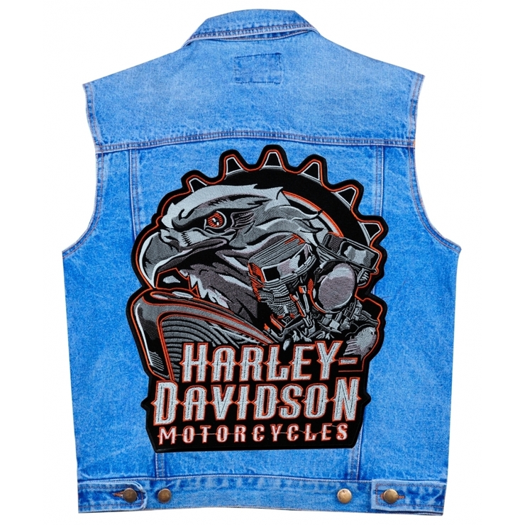 Нашивка наспинна Harley-Davidson (шестеренка) Нашивка наспинна Harley-Davidson (шестеренка)