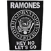 Нашивка наспинная Ramones "Hey Ho Let’s Go" Нашивка наспинная Ramones "Hey Ho Let’s Go"
