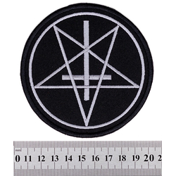 Нашивка Пентаграма з перевернутим хрестом Нашивка Пентаграма з перевернутим хрестом