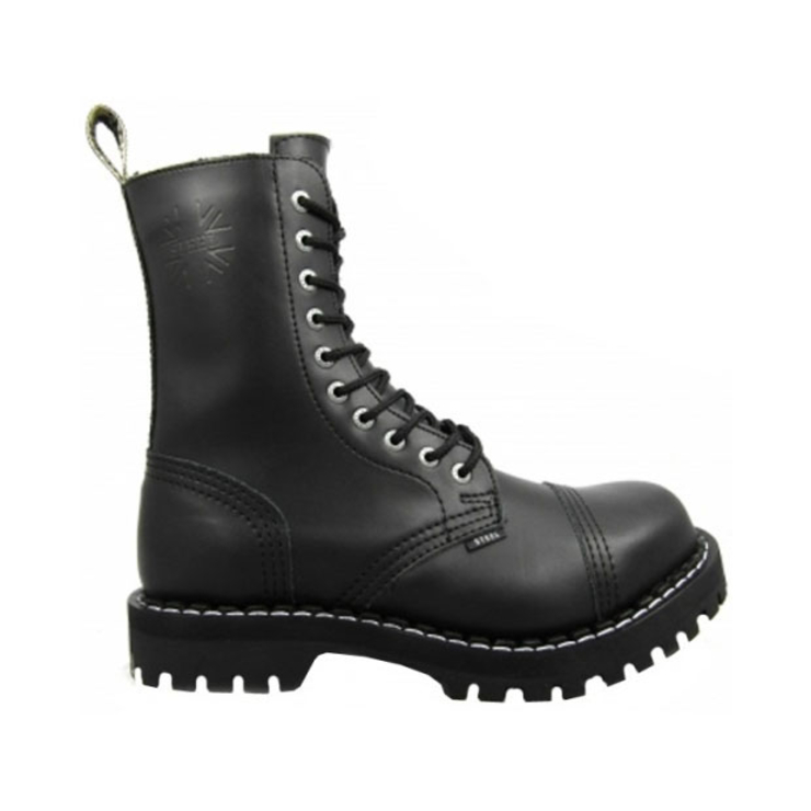 Черевики STEEL 105/106ON-BLK 10 люверсів (зимові на хутрі)