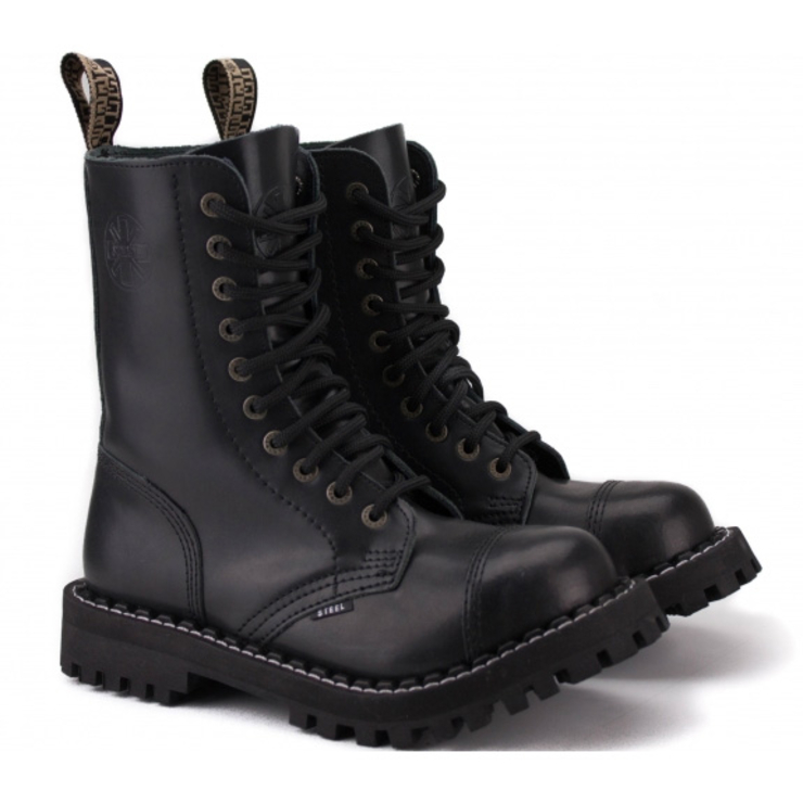 Черевики STEEL 105/106OCW-BLK 10 люверсів (зимові на шерсті)