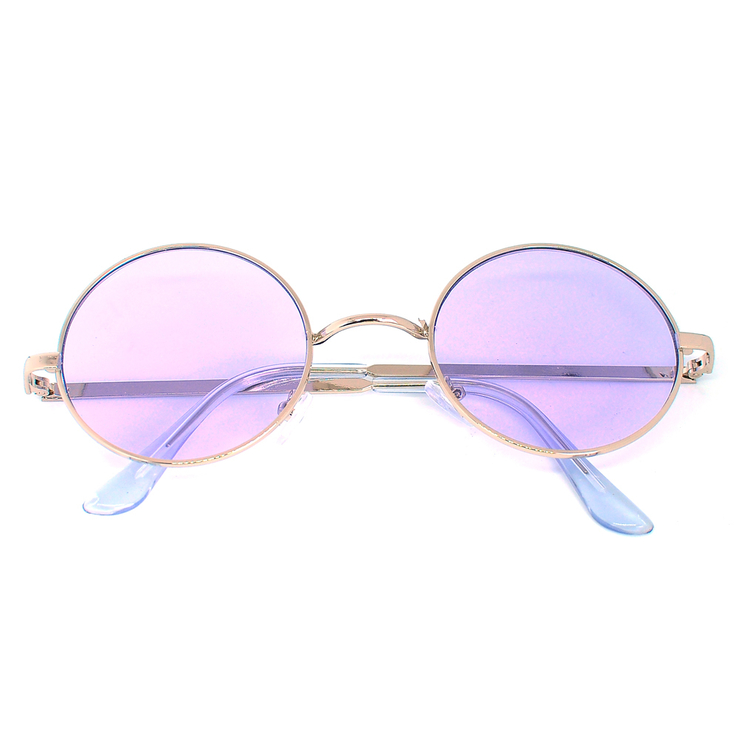 Окуляри сонцезахисні (SG-013) прозорий бузковий, оправа колір сталевий