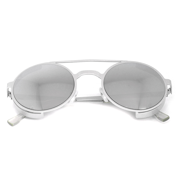 Окуляри сонцезахисні (SG-018) дзеркальний сірий, потовщена оправа колір сірий матовий Окуляри сонцезахисні (SG-018) дзеркальний сірий, потовщена оправа колір сірий матовий