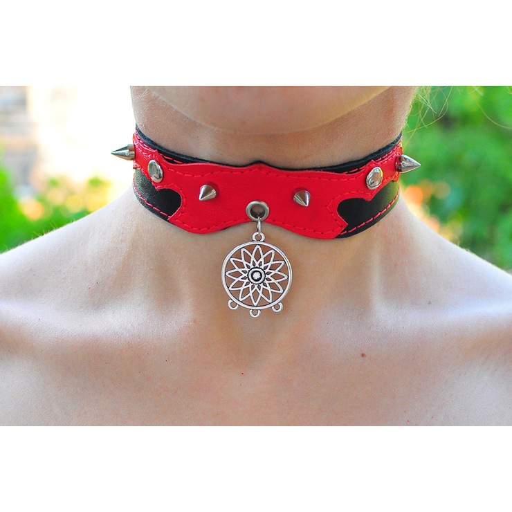 Шкіряний чокер (ar-005) з кулоном Ловець снів Шкіряний чокер (ar-005) з кулоном Ловець снів
