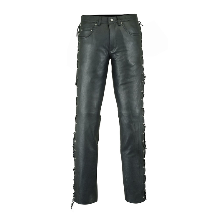 Штани First шкіряні (з шнурівкою)