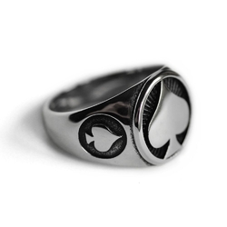 Перстень Масть пики (rng-077)