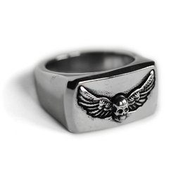 Перстень Череп з крилами (rng-078)
