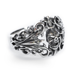 Перстень Череп проткнутий мечом (rng-035)