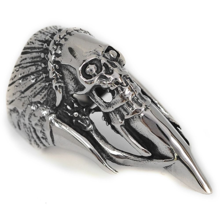 Перстень Череп индейца (rng-038)