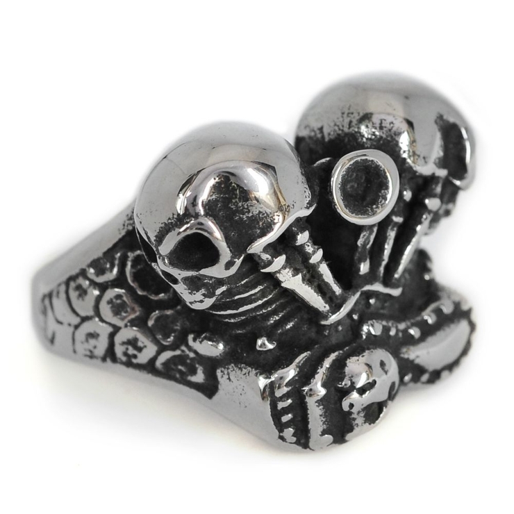 Перстень Мотор з черепами (rng-042)