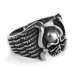 Перстень Череп з крилами 2 (rng-062)