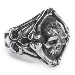 Перстень Череп з павутиною (rng-068)