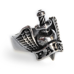 Перстень Cерце з крилами (Faith) (rng-071)