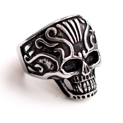 Перстень Череп з візерунком (rng-008)