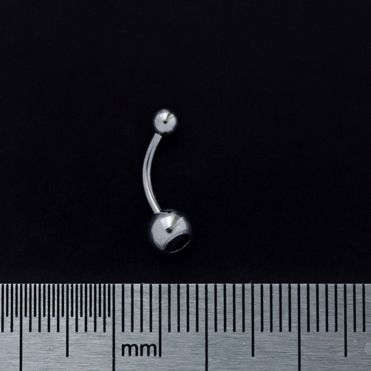 Банан (хір.сталь, колір сталевий, камінь бузковий(брова, інтим, вухо)(b-028) Банан (хір.сталь, колір сталевий, камінь бузковий(брова, інтим, вухо)(b-028)