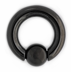 Кольцо Хард (хирургическая сталь, цвет чёрный) (hr-006-007)