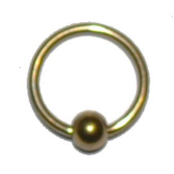 Кольцо (хир. сталь, коричневый)