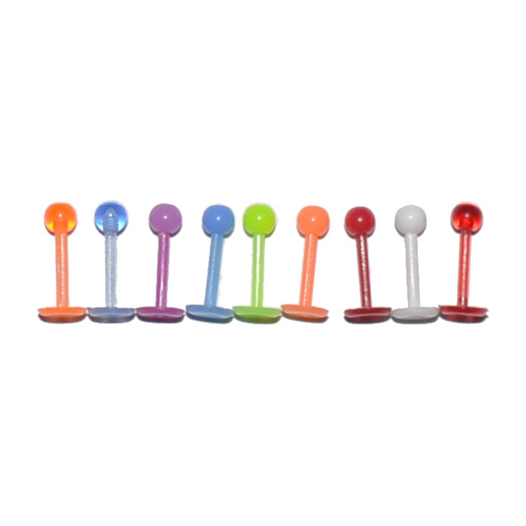 Лабрет (акрил, разноцветный)