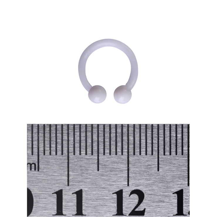 Підкова (акрил, колір білий) (cir-032)