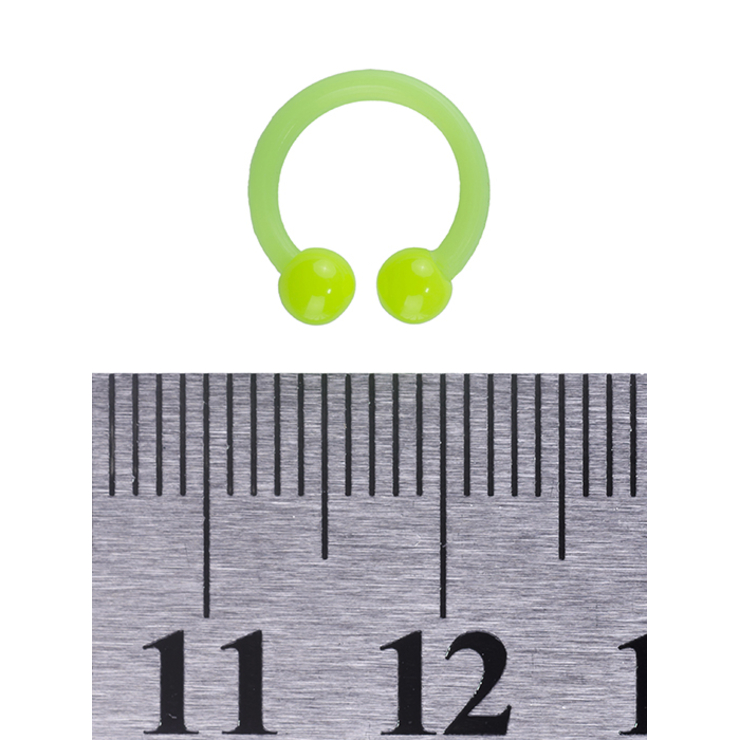 Підкова (акрил, колір прозорий зелений) (cir-034) Підкова (акрил, колір прозорий зелений) (cir-034)