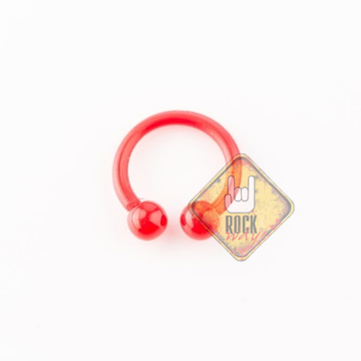 Підкова (акрил, колір червоний) (cir-029)