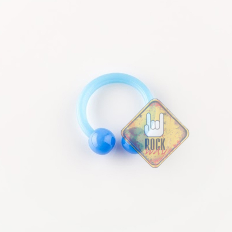 Підкова (акрил, колір синій) (cir-031) Підкова (акрил, колір синій) (cir-031)