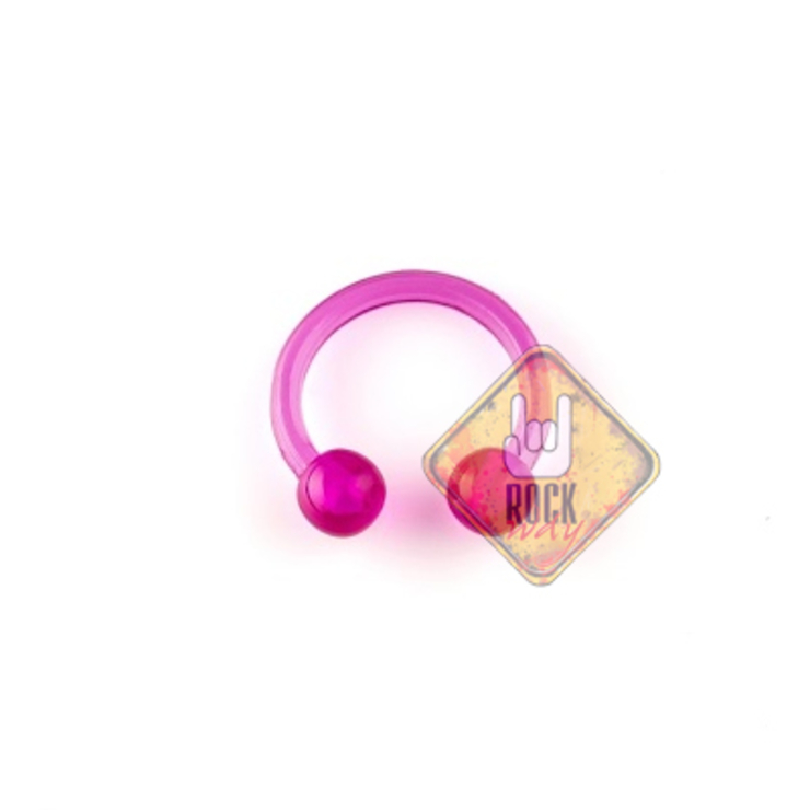 Підкова (акрил, колір прозорий фіолетовий) (cir-036) Підкова (акрил, колір прозорий фіолетовий) (cir-036)